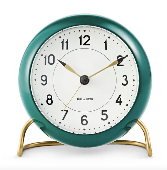 Station Alarm Clock in Racing Green