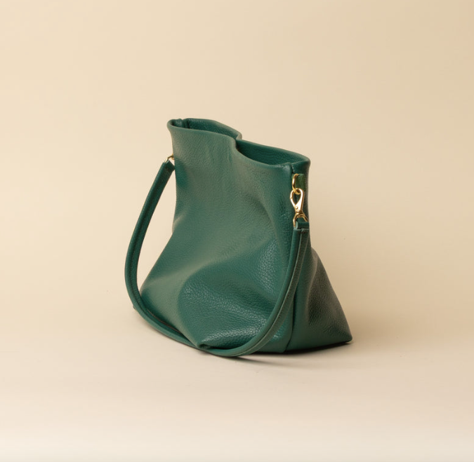 Big Sister Bucket in Malachite Leather