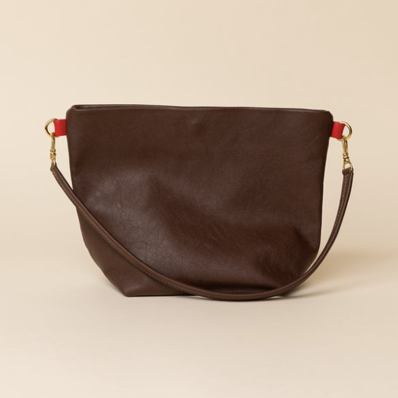 Party Bucket in Mahogany Leather