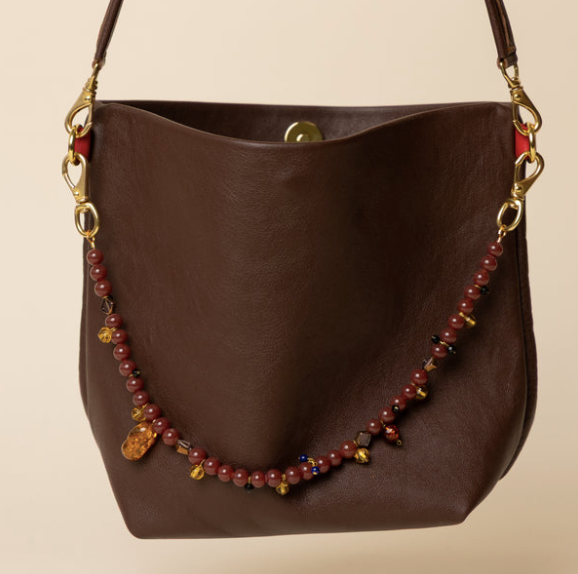 Party Bucket in Mahogany Leather