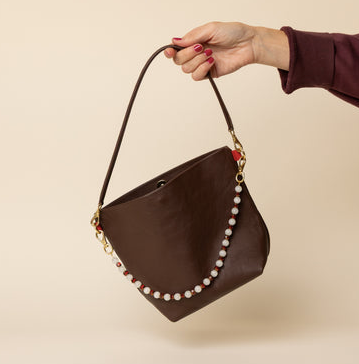 Party Bucket in Mahogany Leather