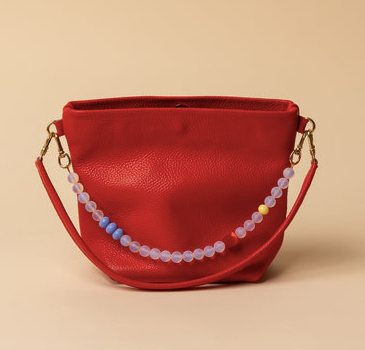 Party Bucket in Red Leather