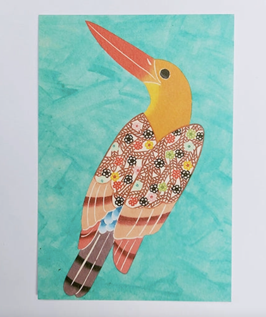 Okinawan Postcard in Kingfisher