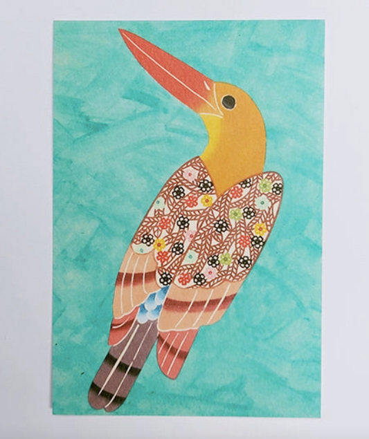Okinawan Postcard in Kingfisher