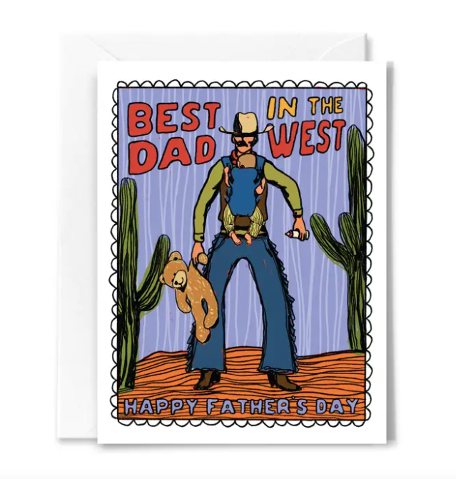Best in the West Father's Day Card