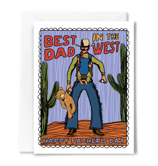 Best in the West Father's Day Card