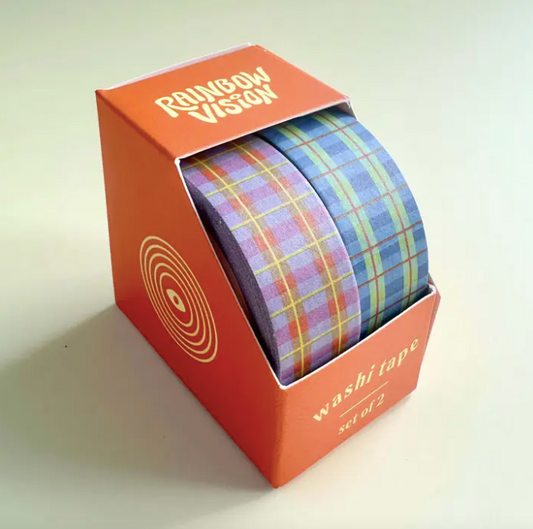 Blue & Lavender Plaid Washi Tape