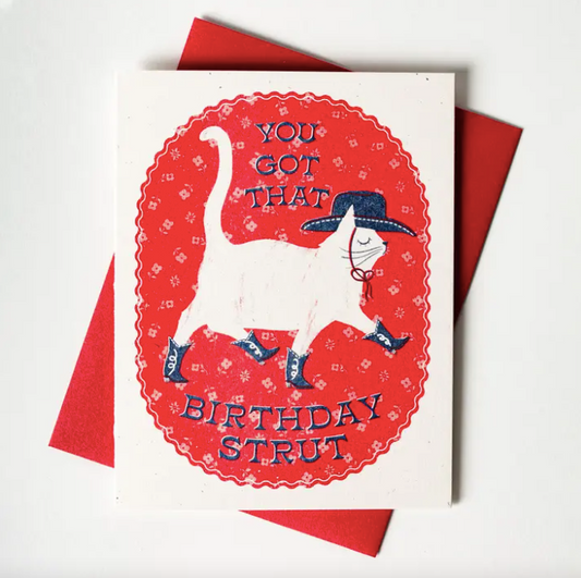 Birthday Strut Card