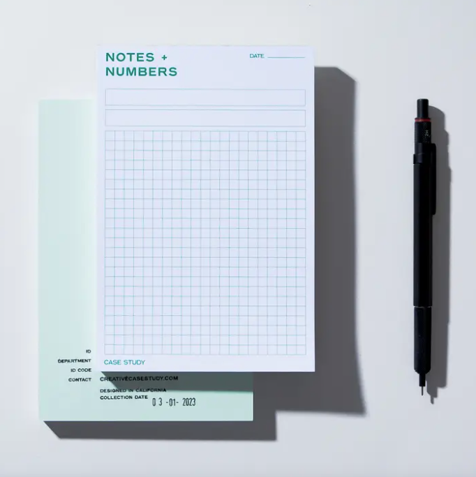 Gridded Tear-Off Notepad