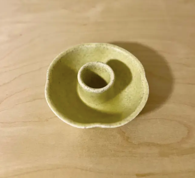 Clover Candle Holder in Zest