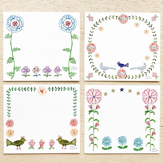 'Flower Gates' Block Memo Pad by Aiko Fukawa