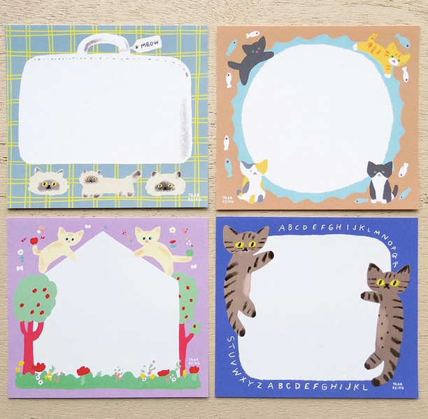 Cat's Life Block Memo Pad