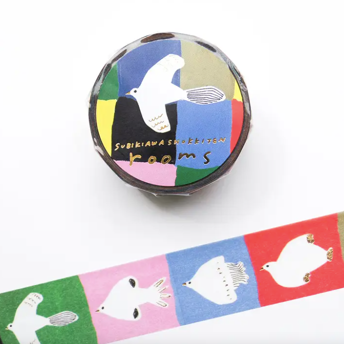 Foil Doves Washi Tape