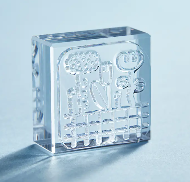 Crystal Clarity Stamp in Flower Garden
