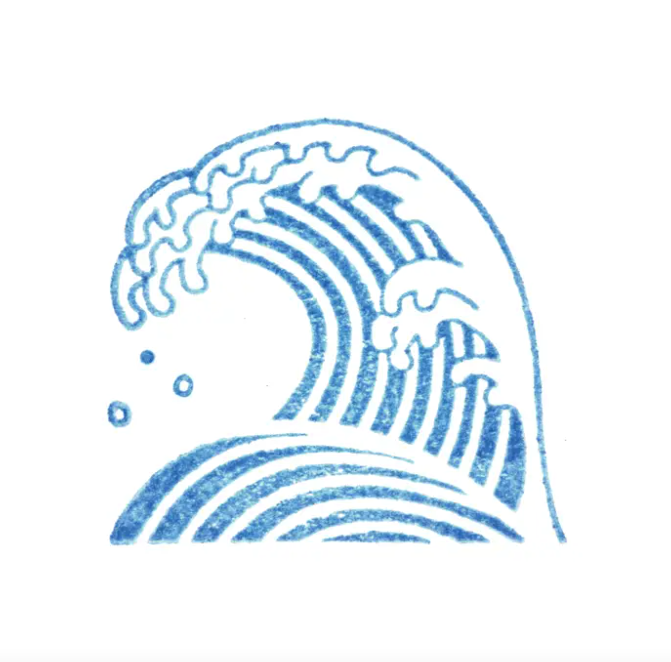 Crystal Clarity Stamp in Wave