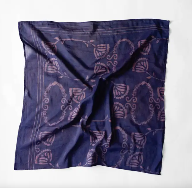 Danish Floral Bandana Scarf