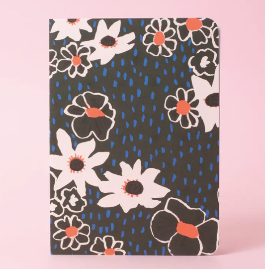 Dusk Flowers B6 Blank Notebook