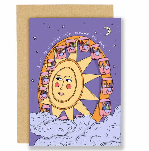 Another Ride Around the Sun Birthday Card