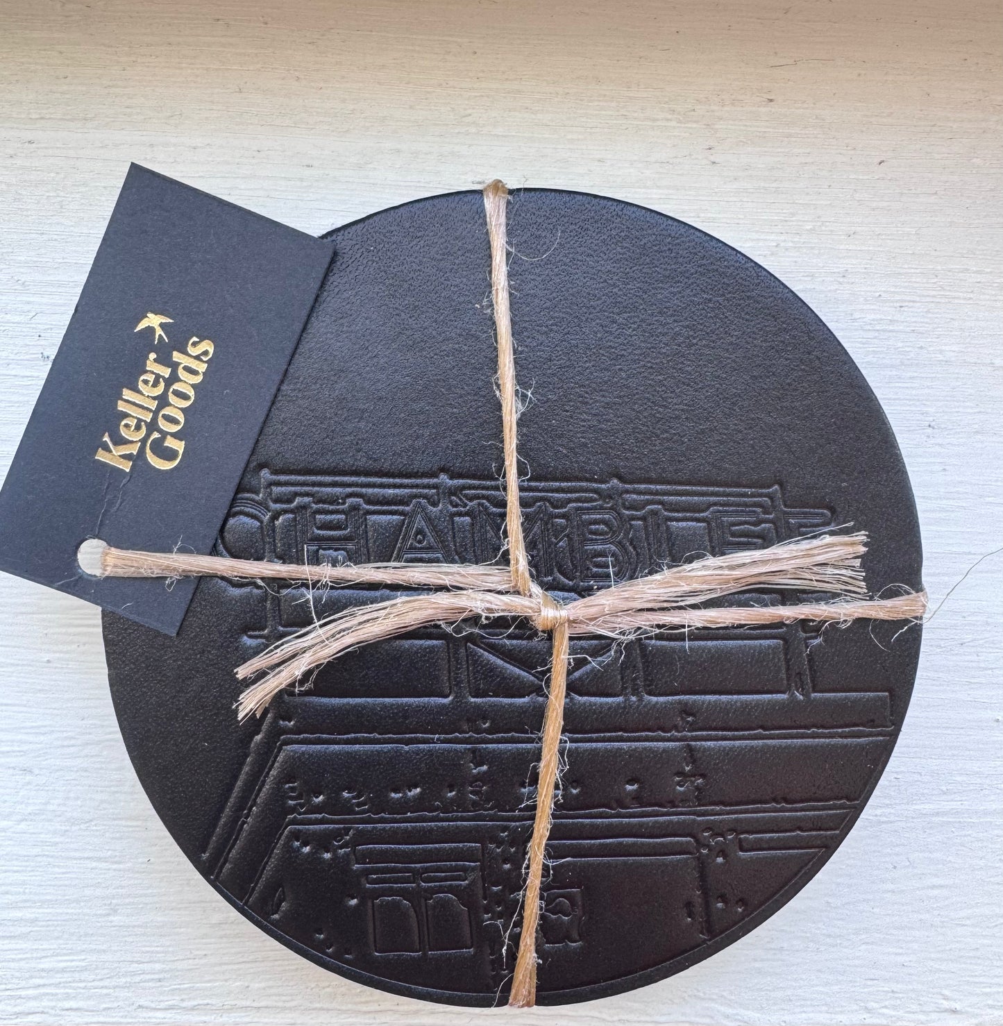 Chamblee Leather Coaster Sets