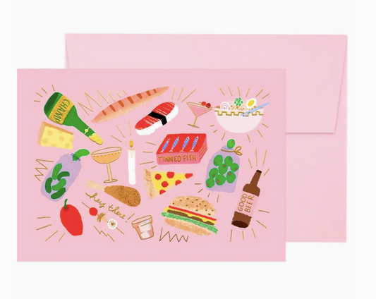 Gastronomy "Hey There" Notecard