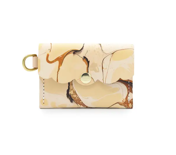 Dot Wallet in Marbled Champagne Problems