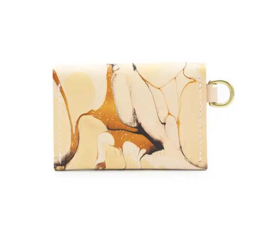 Dot Wallet in Marbled Champagne Problems