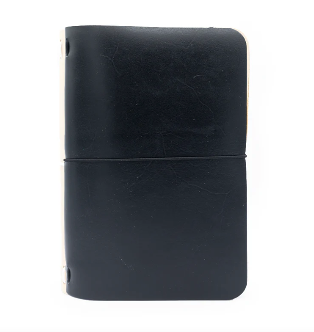 Traveler's Journal in Black Leather