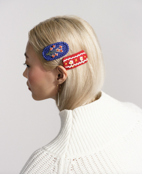 Polly Crochet Hair Clips