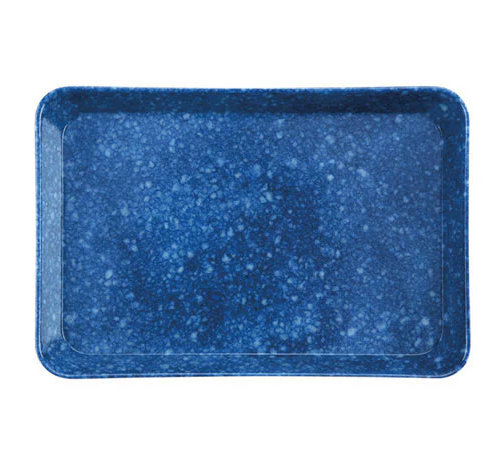 Marbled Desk Tray in Blue