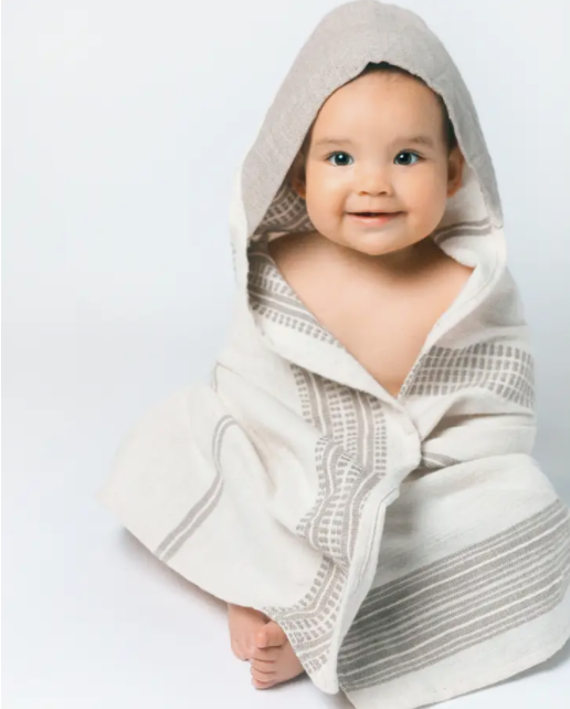 Handwoven Hooded Baby Towel