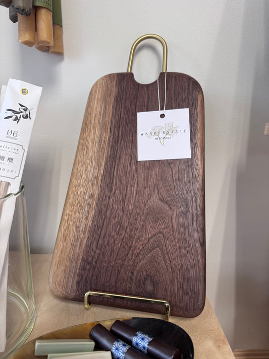 Brass Handled Board in Walnut