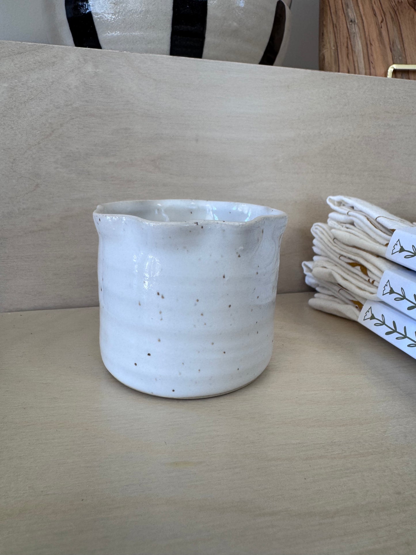 Espresso Pitcher in Ruffle Top