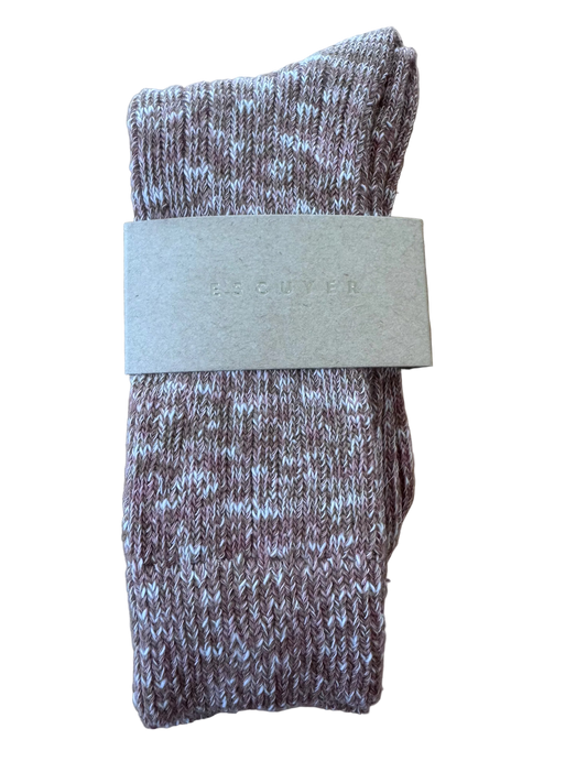 Melange Socks in Pink & Mustard