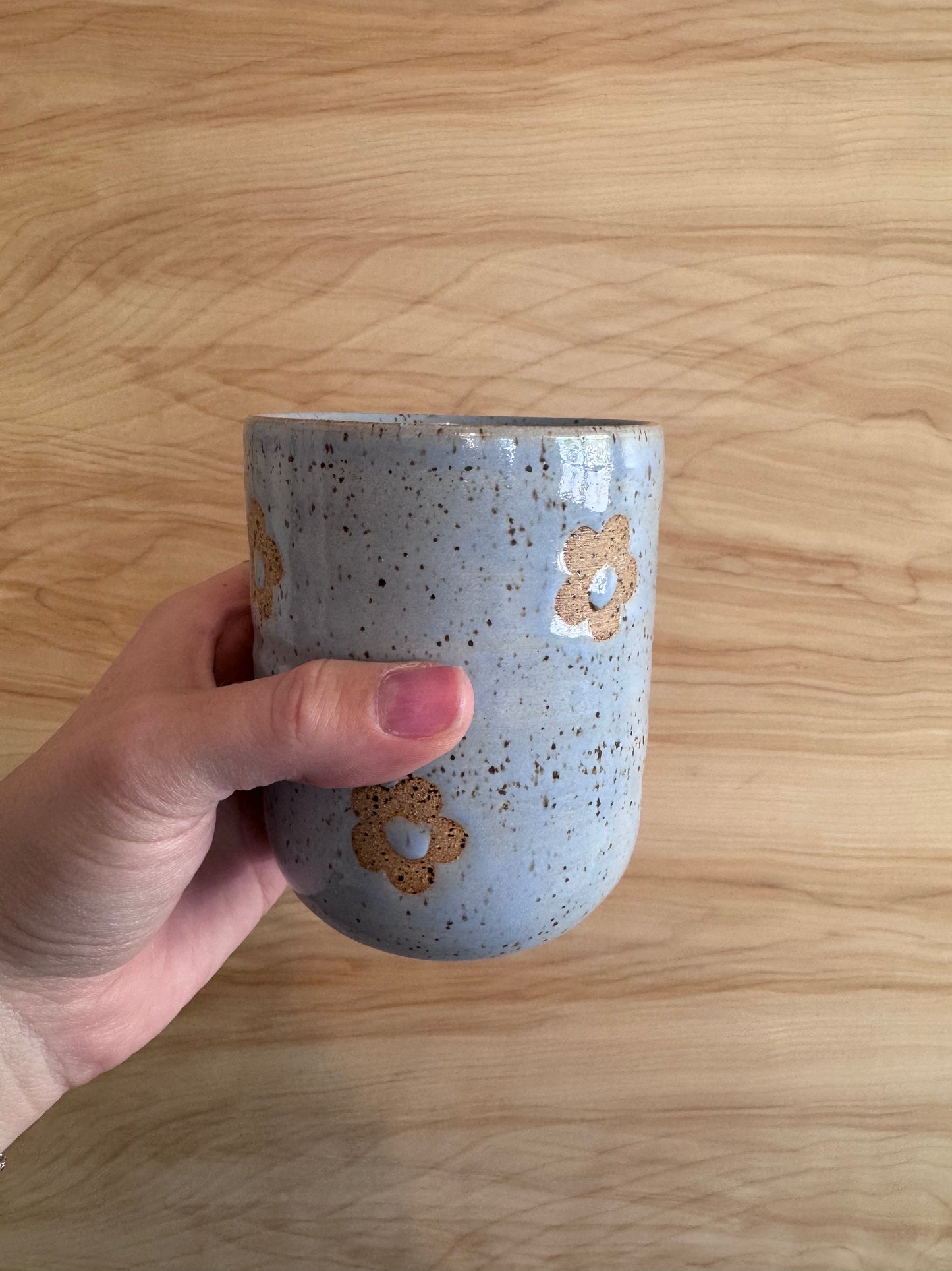 Daisy Tumbler in Blue Speckle