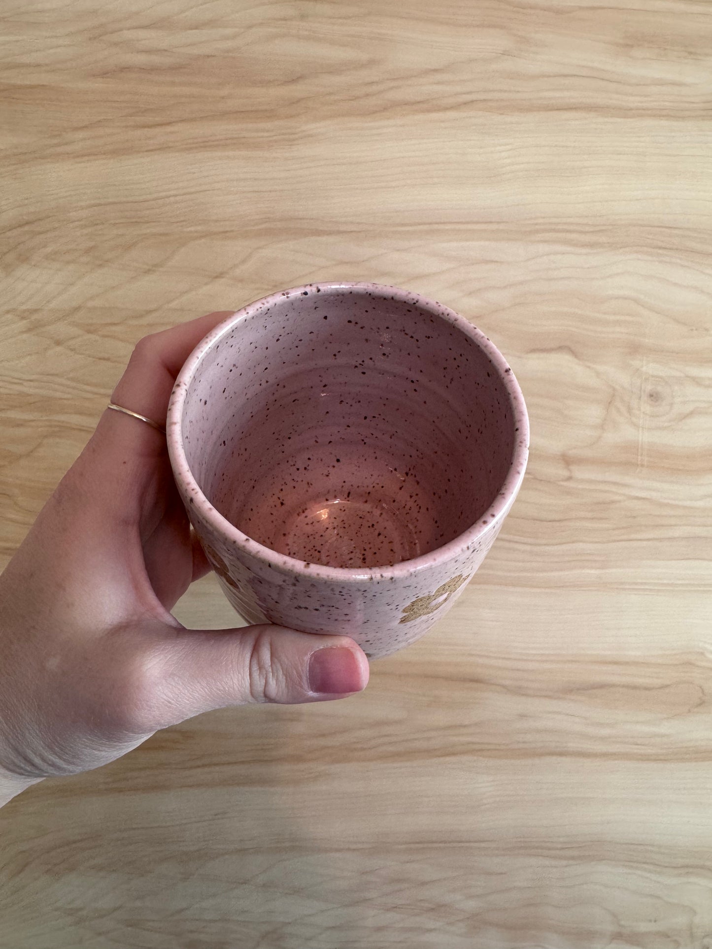 Daisy Tumbler in Pink Speckle