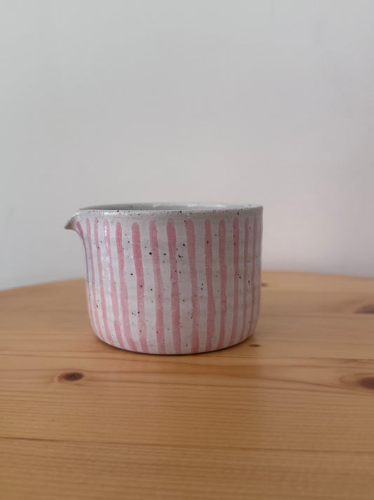 Espresso Pitcher in Pink Stripe