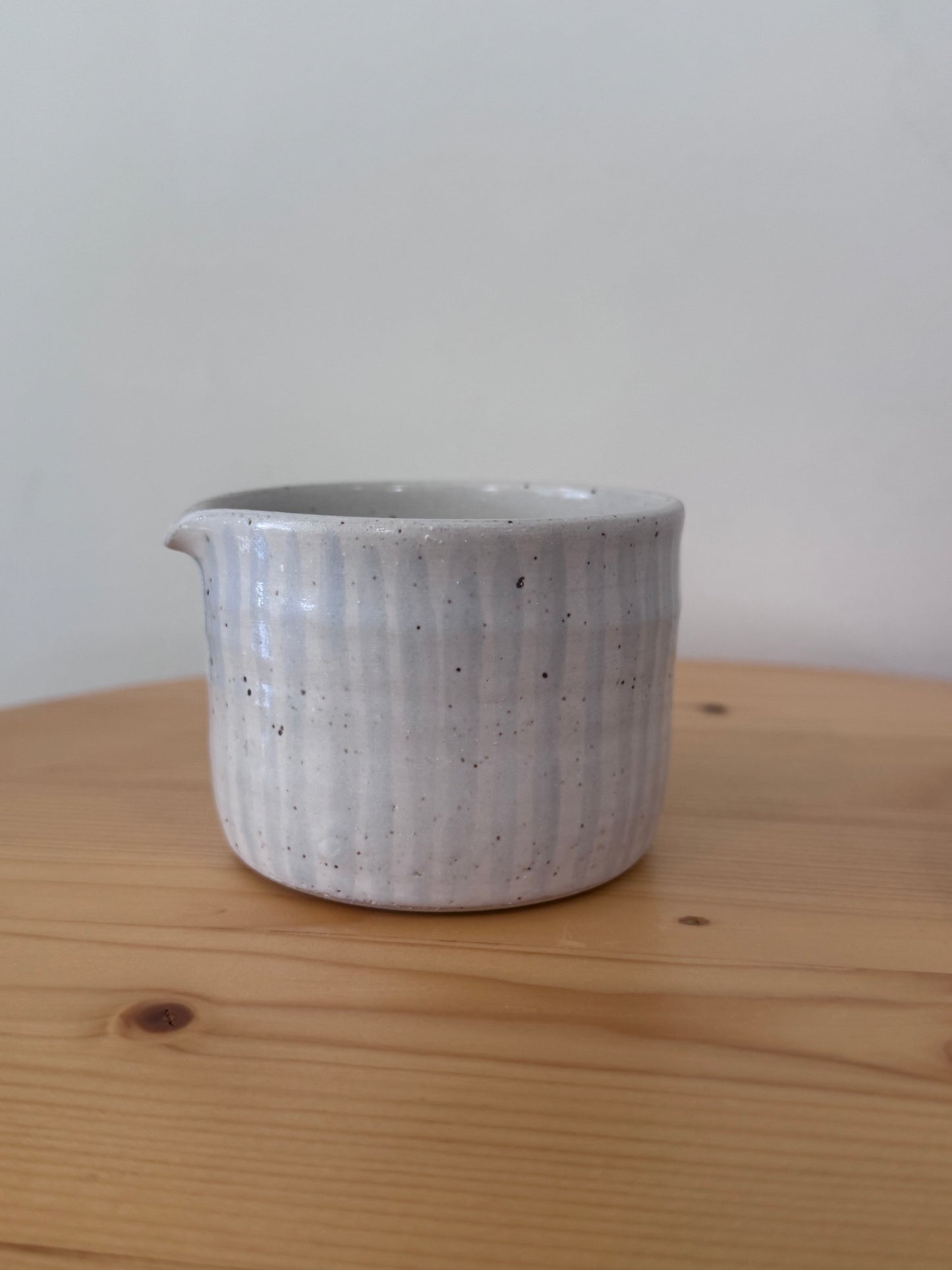 Espresso Pitcher in Blue Stripe