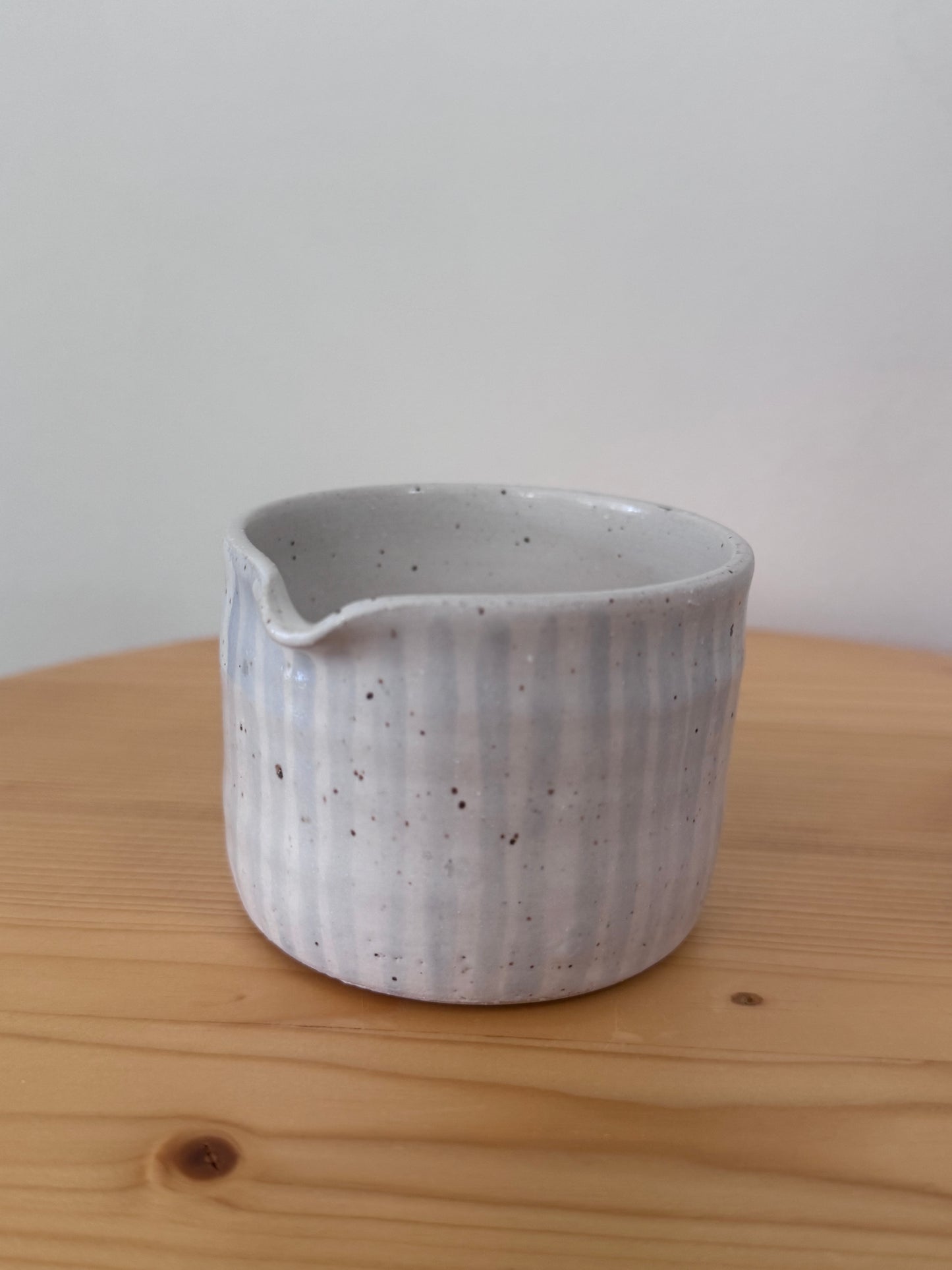 Espresso Pitcher in Blue Stripe
