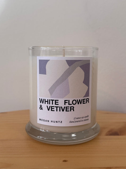 White Flower & Vetiver Candle
