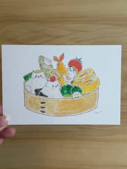 Bento Cats Post Card