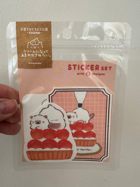 Cat Cream Puff x FURUKAWA Sticker Pack