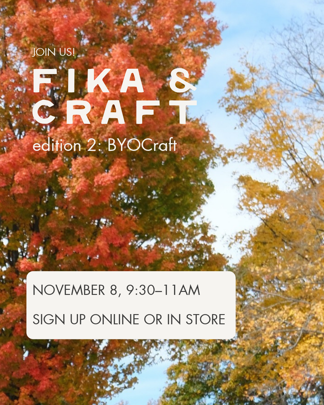 FIKA & CRAFT edition 2: BYOCraft