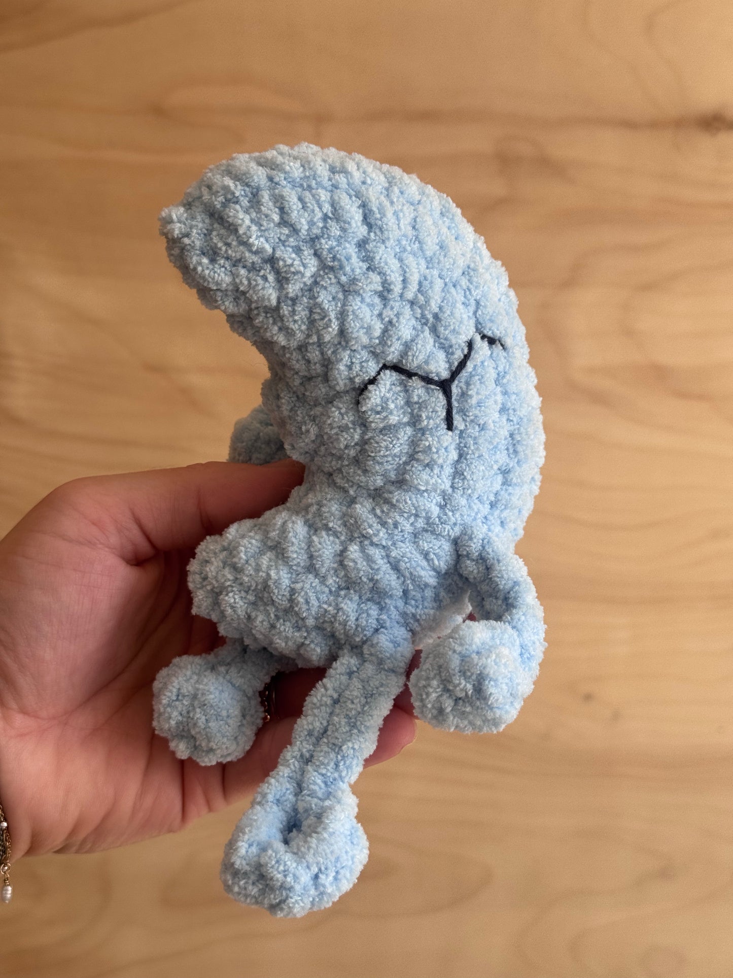 Crescent Moon Snuggly with Rattle