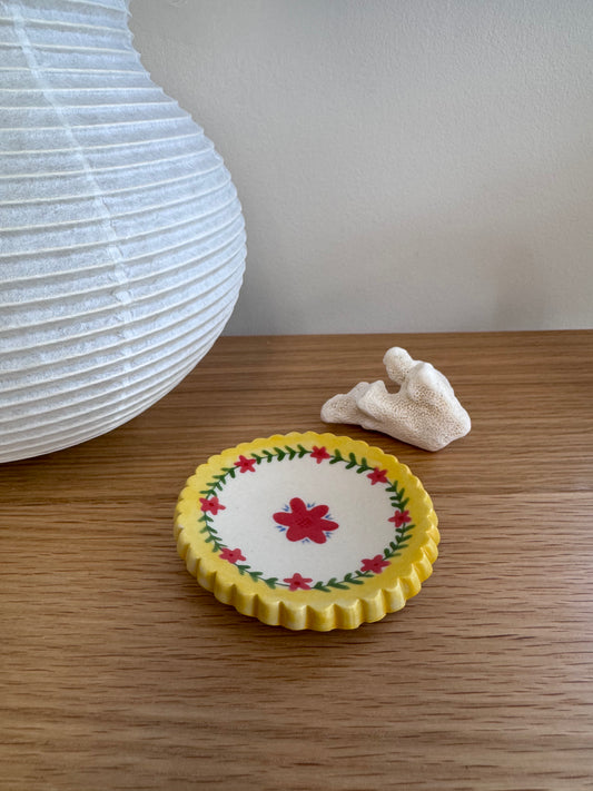 Floral Trinket Dish