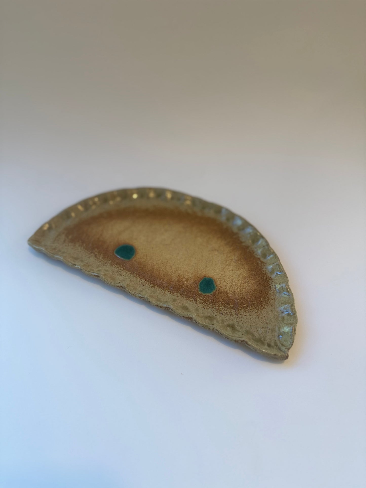 Gyoza Shaped Japanese Plate