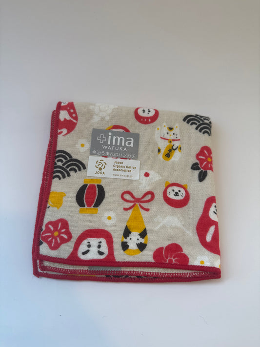 Japanese Icons  Mini Towel (Wash Cloth)