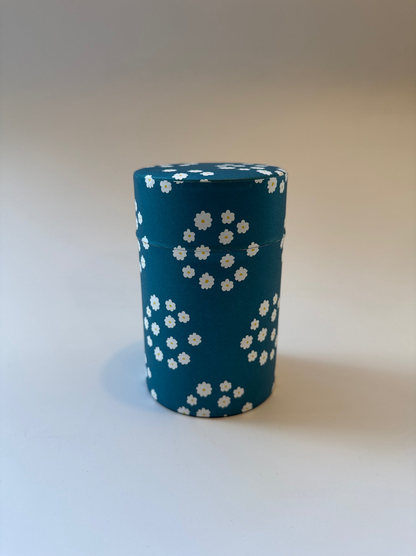 Blue Floral Japanese Tea Caddy