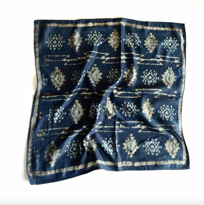 Jyoti Indigo Bandana Scarf