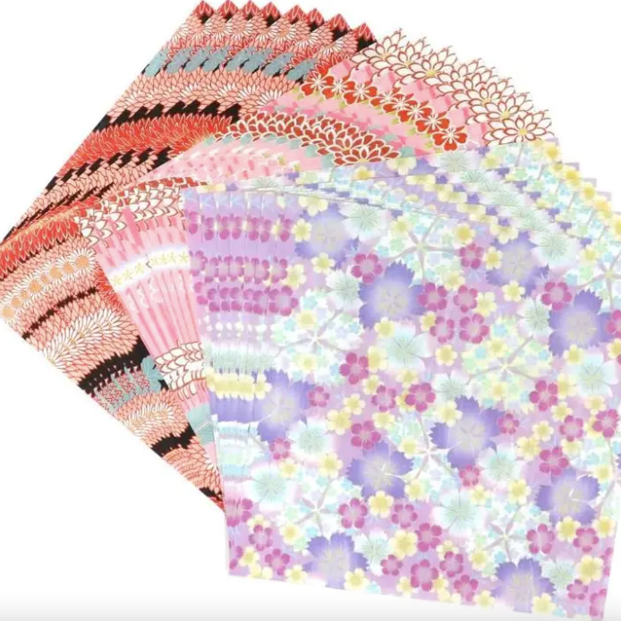 Japanese Floral Washi Paper Pack