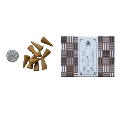 Japanese Cone Incense in Sandalwood